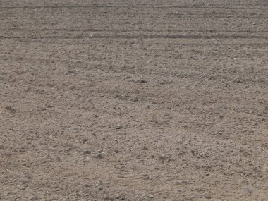 Bir pulluk alan tarafından sürülmüş arazi doku