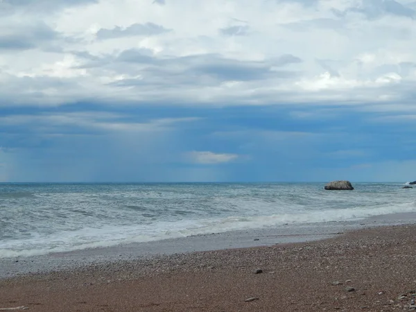 Storm Perazica Petrovac Moru Montenegro Подорож Адріатичним Морем — стокове фото