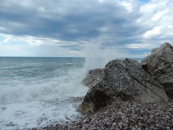 Καταιγίδα Perazica Petrovac Moru Montenegro Ταξίδι Αδριατική Θάλασσα — Φωτογραφία Αρχείου