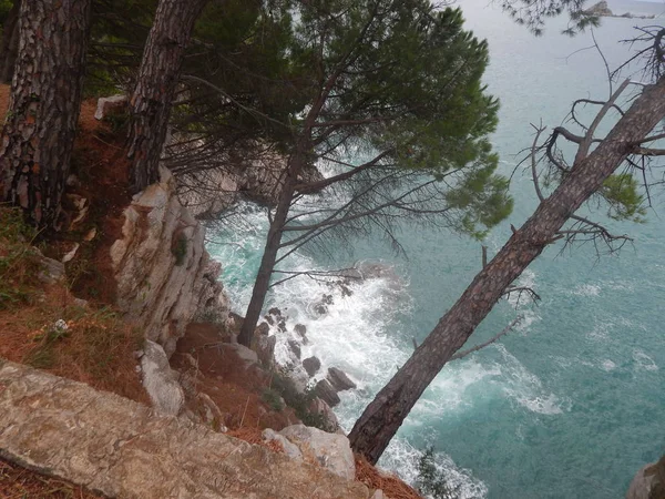 Ταξιδεύουν Όλο Μαυροβούνιο Στην Αδριατική Θάλασσα Τοπία — Φωτογραφία Αρχείου