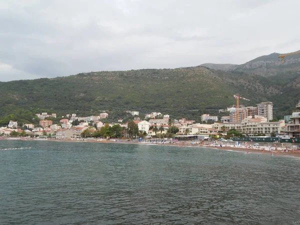 Petrovac Moru Montenegró Utazás Adriai Tenger — Stock Fotó