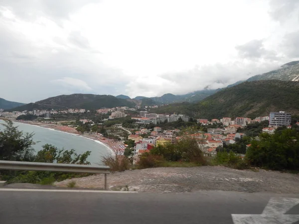 Következő Reptér Környékén Montenegró Adriai Tengerre Tájakat Utazás — Stock Fotó