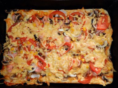 Yemek yemek ve gıda maddeleri pizza