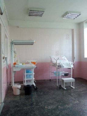 Doğum hastanesi, hastanede doğum hazırlığı. 