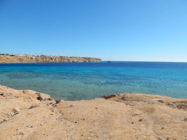 Mısır Sharm El Sheikh beldesinde doğa plajları