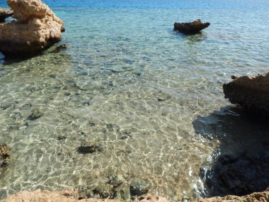 Mısır Sharm El Sheikh beldesinde doğa plajları
