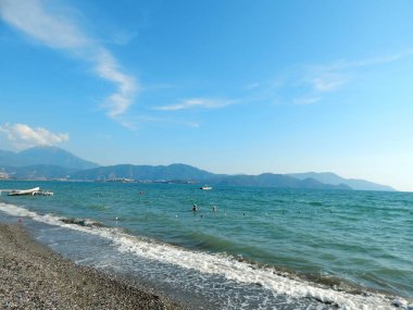 Fethiye, Türkiye'de Ege Denizi'nin Beach