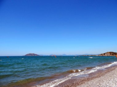 Fethiye, Türkiye'de Ege Denizi'nin Beach