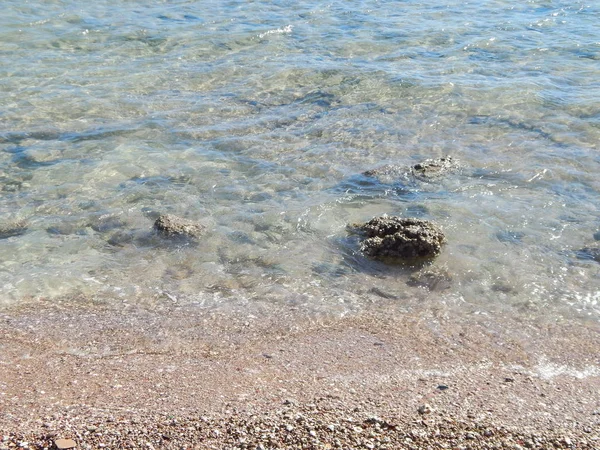 Texture Acqua Mare Nel Mar Rosso Egitto — Foto Stock