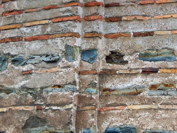 Textura Material Pedra Natural Paredes Alvenaria Tijolo — Fotografia de Stock