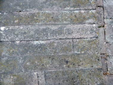 Doğal taş malzeme ve tuğla örülü duvarların doku