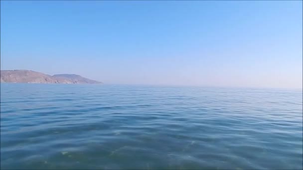 Tavel Grèce Sur Île Crète Montagnes Mer — Video