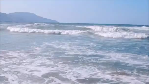 Tavel Yunanistan Girit Adası Dağlar Deniz — Stok video