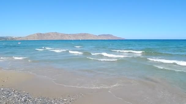 Tavel Grecia Isla Las Montañas Creta Mar — Vídeo de stock