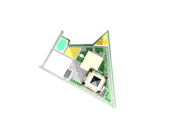 Model Architektoniczny Kompleks Mieszkaniowy — Zdjęcie stockowe