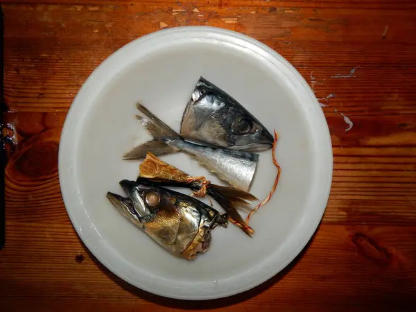 Peixe Fumado Quente Frio Mesa — Fotografia de Stock