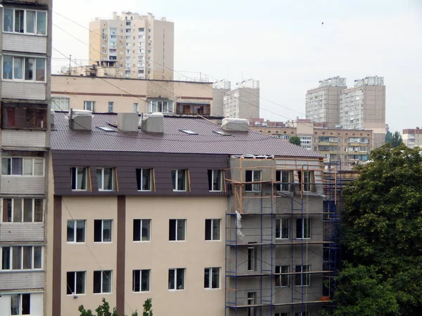 Panorama Vista Ciudad Edificios Residenciales Barrios — Foto de Stock