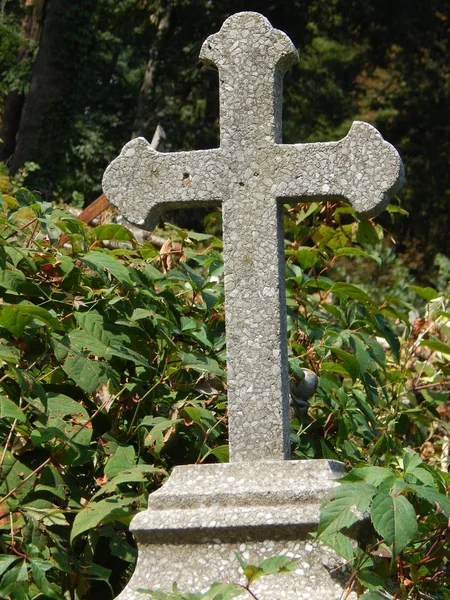 Cruces Tumbas Cementerio Vallas —  Fotos de Stock