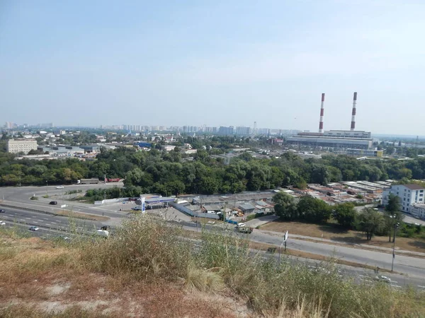 Panorama Ville Depuis Les Collines Les Montagnes — Photo