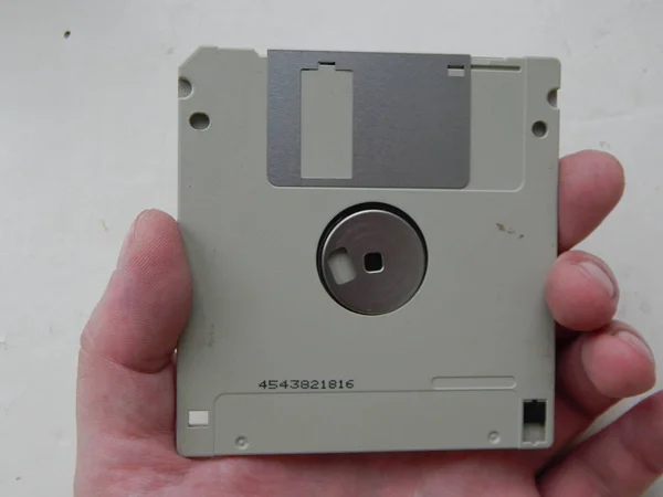 Informatiedragers Voor Computer Technologie Schijven Diskettes — Stockfoto