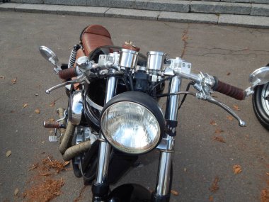 Retro motosiklet ve Bisiklet antika parçalar ve öğeleri