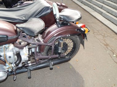 Retro motosiklet ve Bisiklet antika parçalar ve öğeleri