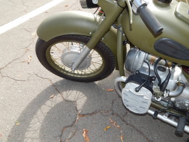 Retro motosiklet ve Bisiklet antika parçalar ve öğeleri