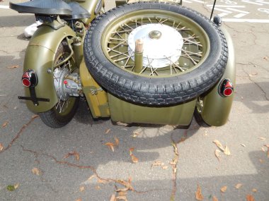 Retro motosiklet ve Bisiklet antika parçalar ve öğeleri