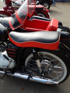 Retro motosiklet ve Bisiklet antika parçalar ve öğeleri