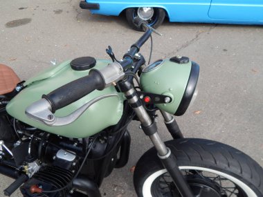 Retro motosiklet ve Bisiklet antika parçalar ve öğeleri