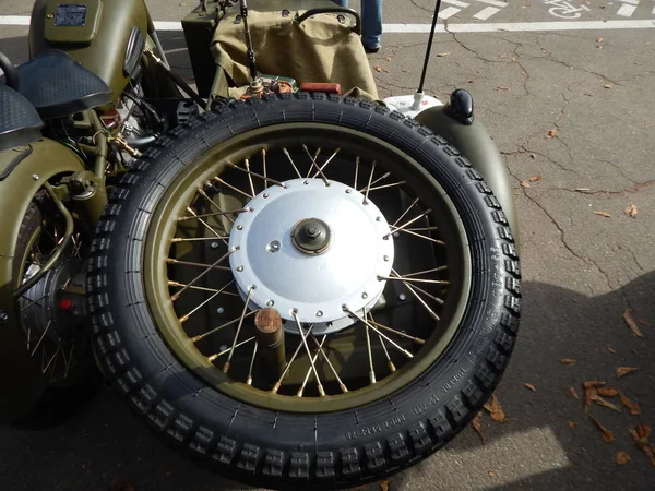 Antike Teile Und Elemente Für Motorräder Und Fahrräder Retro Look — Stockfoto