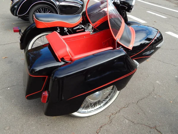 Retro Motorcykel Och Cykel Antika Delar Och Element — Stockfoto