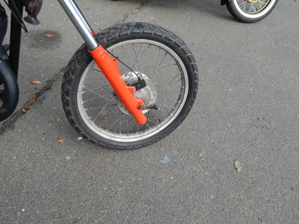 Retro Motocicleta Bicicleta Piezas Elementos Antiguos —  Fotos de Stock