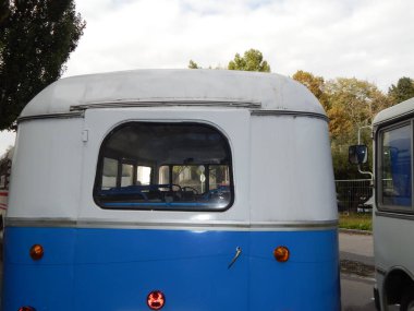 Retro otobüs antika eşyaları ve öğeleri