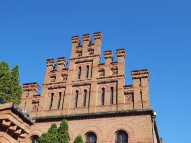 Şehir, taş ayrıntıları ve dekorasyon klasik mimari