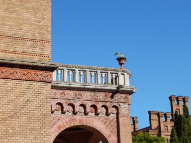 Şehir, taş ayrıntıları ve dekorasyon klasik mimari