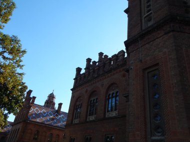 Şehir, taş ayrıntıları ve dekorasyon klasik mimari