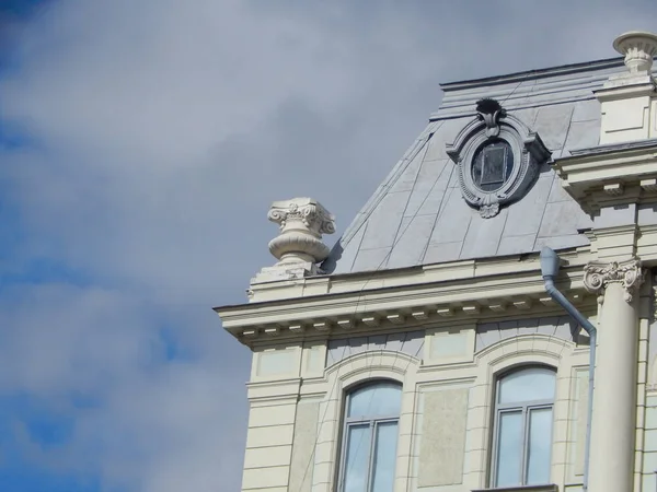 Classical architecture of the city, stone details and decoration