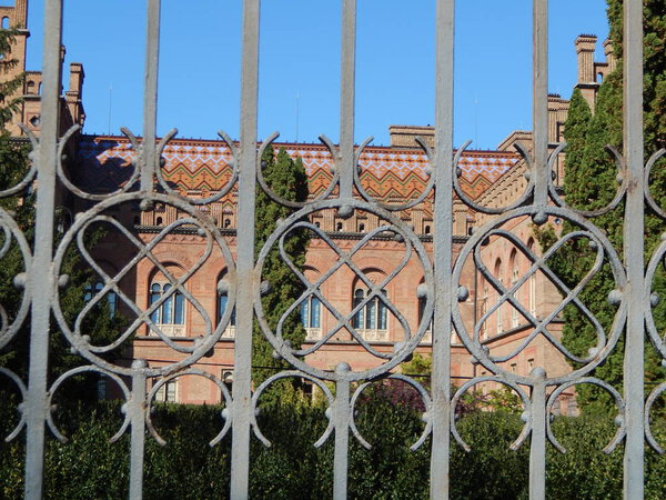 Classical architecture of the city, stone details and decoration