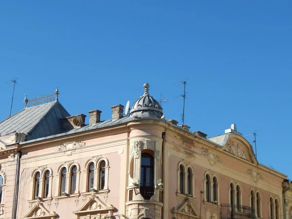 Klassieke Architectuur Van Stad Stenen Details Decoratie — Stockfoto