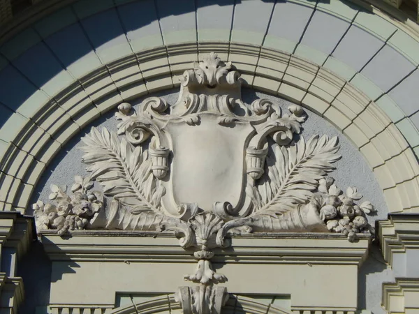 Klassieke Architectuur Van Stad Stenen Details Decoratie — Stockfoto