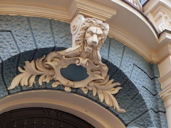 Arquitetura Clássica Cidade Detalhes Pedra Decoração — Fotografia de Stock