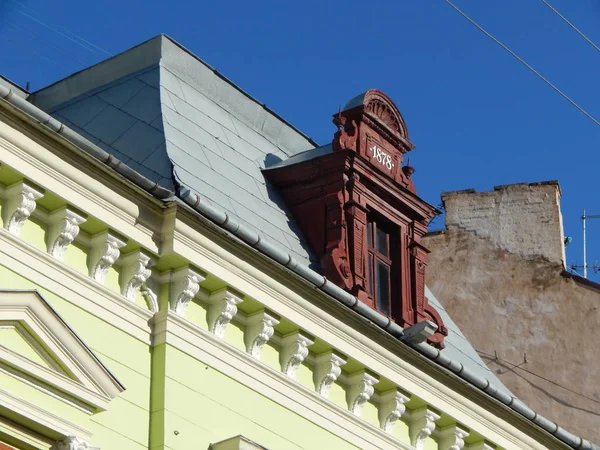 Arquitectura Clásica Ciudad Detalles Piedra Decoración — Foto de Stock