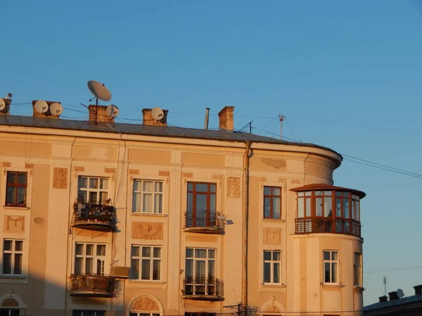 Klassieke Architectuur Van Stad Stenen Details Decoratie — Stockfoto