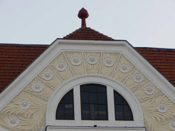 Arquitetura Clássica Cidade Detalhes Pedra Decoração — Fotografia de Stock