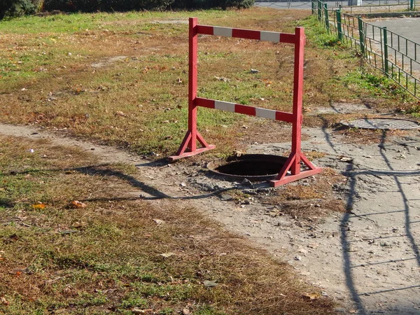 Budowa Dróg Obiektów Ogrodzenia — Zdjęcie stockowe