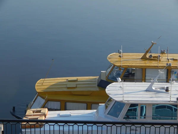 Речные Лодки Деталях Элементах Судна — стоковое фото