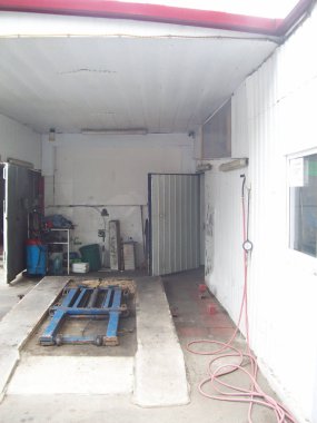 İç ve dış araba servis istasyonu