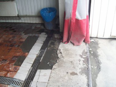 İç ve dış araba servis istasyonu