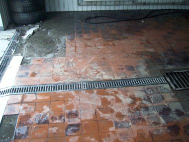 İç ve dış araba servis istasyonu